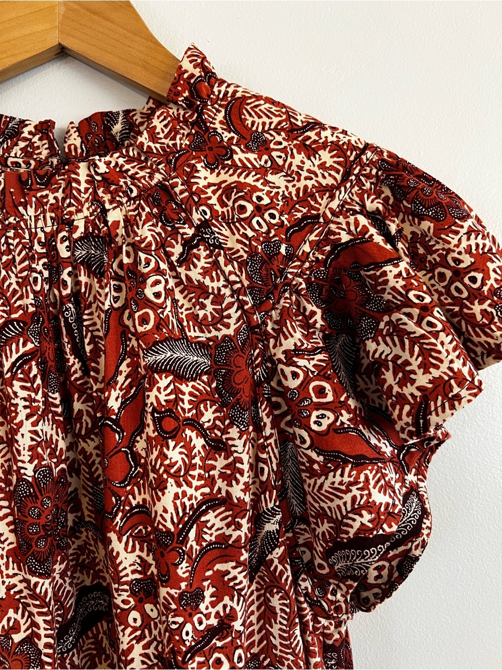New Ulla Johnson Kasim Mini Dress Burgundy Size 8 - Picture 3 of 7
